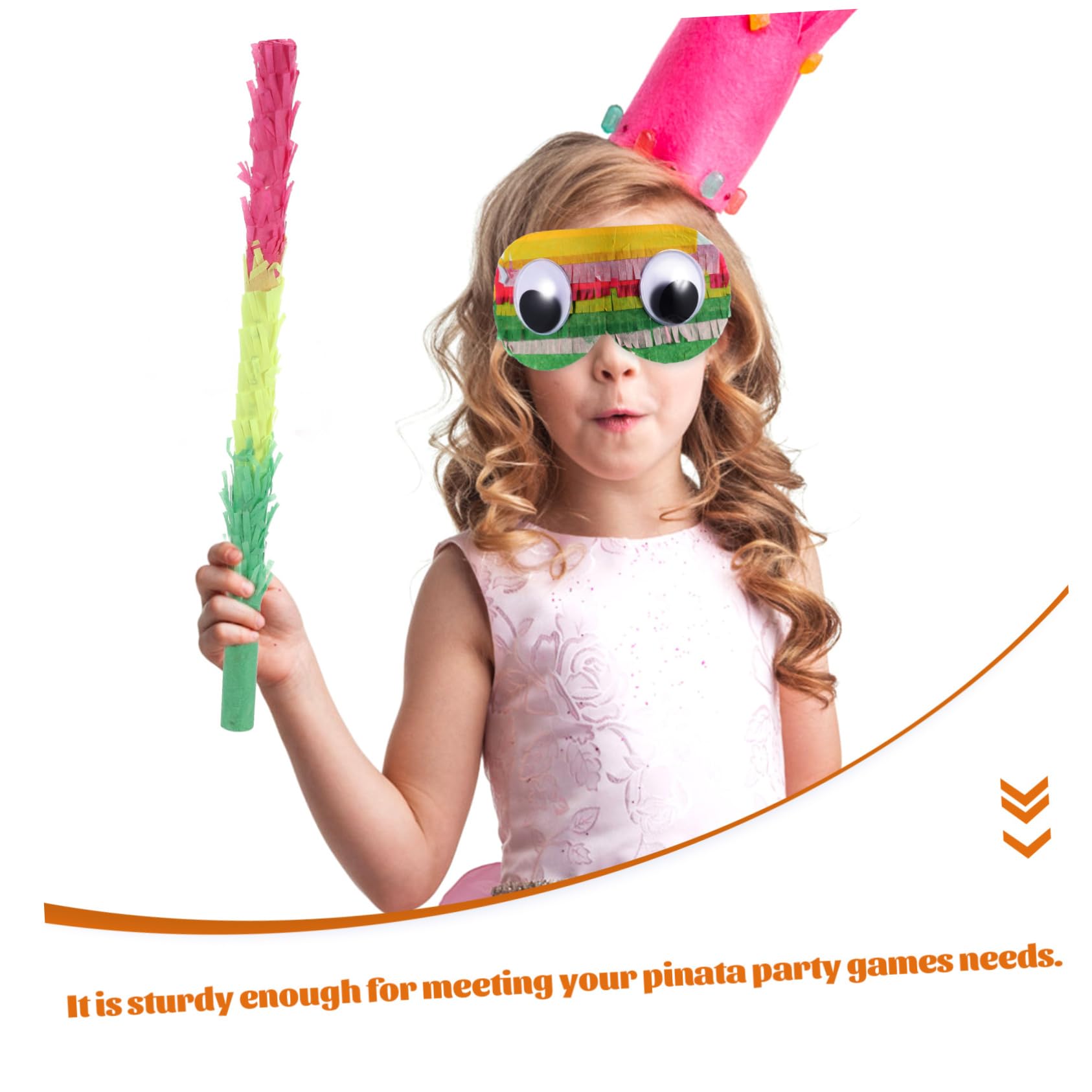 Set Di Bastoncini Colorati Per Pignatta Maschere Per Occhi Accessori Per Feste Di Carnevale Giochi Per Feste Di Compleanno Per Bambini
