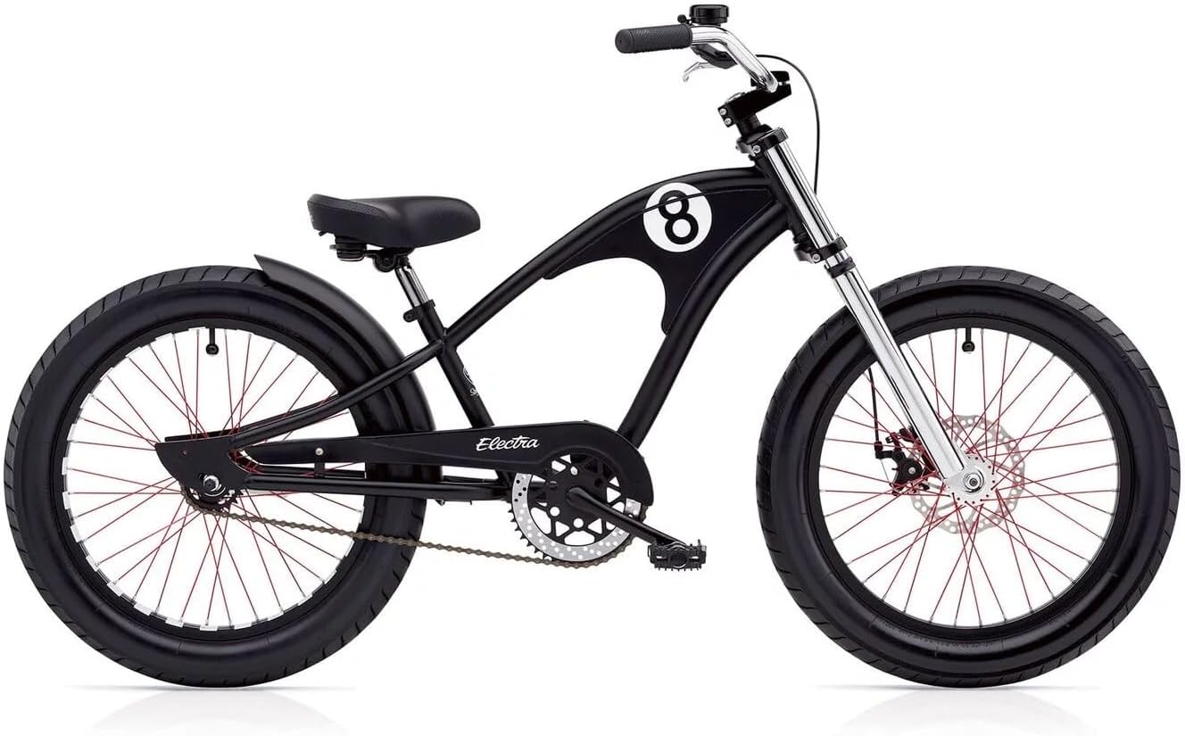 Electra Straight 8 1 Boy's Matte Black 20