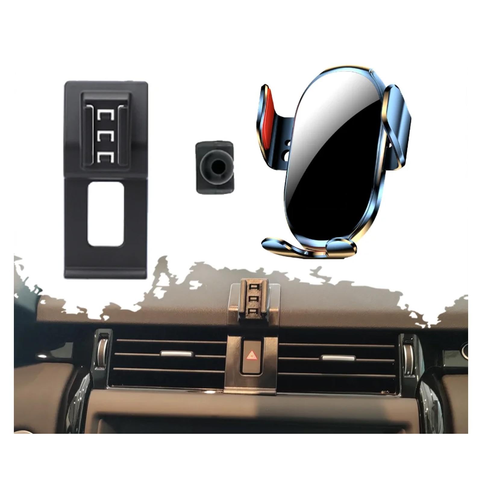 Soporte Móvil Coche para Land Rover Discovery 5 L462 2018-2024, Soporte para teléfono móvil de Coche con Clip para Rejilla de ventilación