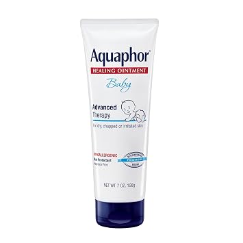 Aquaphor Baby Healing Ointment Advanced Therapy Skin Protectant, Dry Skin and Diaper Rash Ointment, 7 Oz Tube