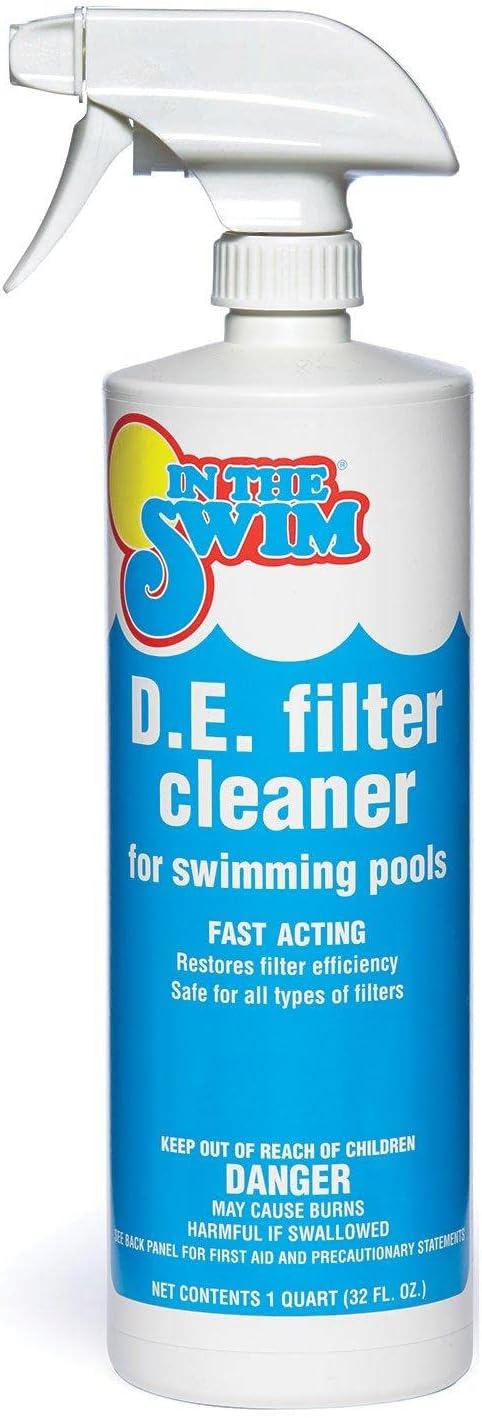 DE Filter Cleaner - Removes Oil and Grease from Your Filter Element - 1 Quart