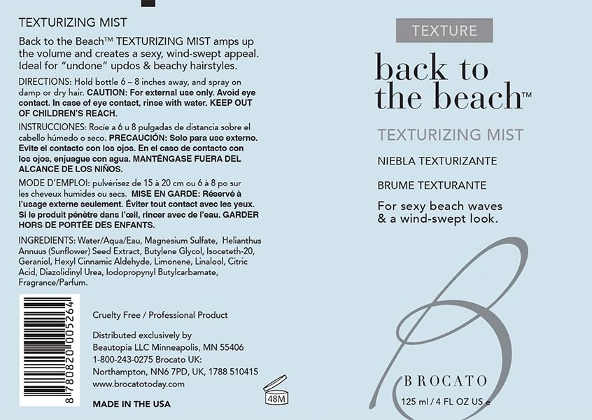 Brocato Back to the Beach Texturizing Mist 4 Oz miniatura 5