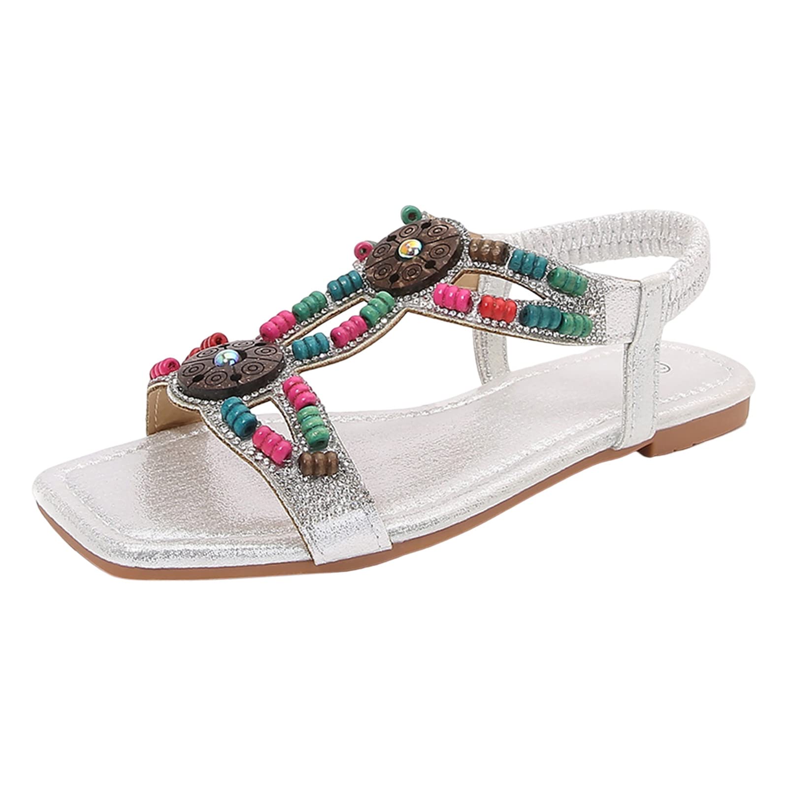 Sandali Donna Estivi Con Strass - Infradito Eleganti Antiscivolo Per Spiaggia