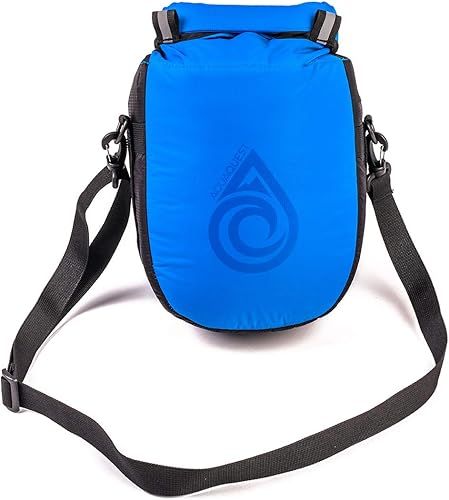 Aqua Quest Ice Cave - Bolsa seca aislada para cueva de hielo, bolsa seca de 5 L y 12 L, impermeable, ligera, compacta, gris, azul, negro