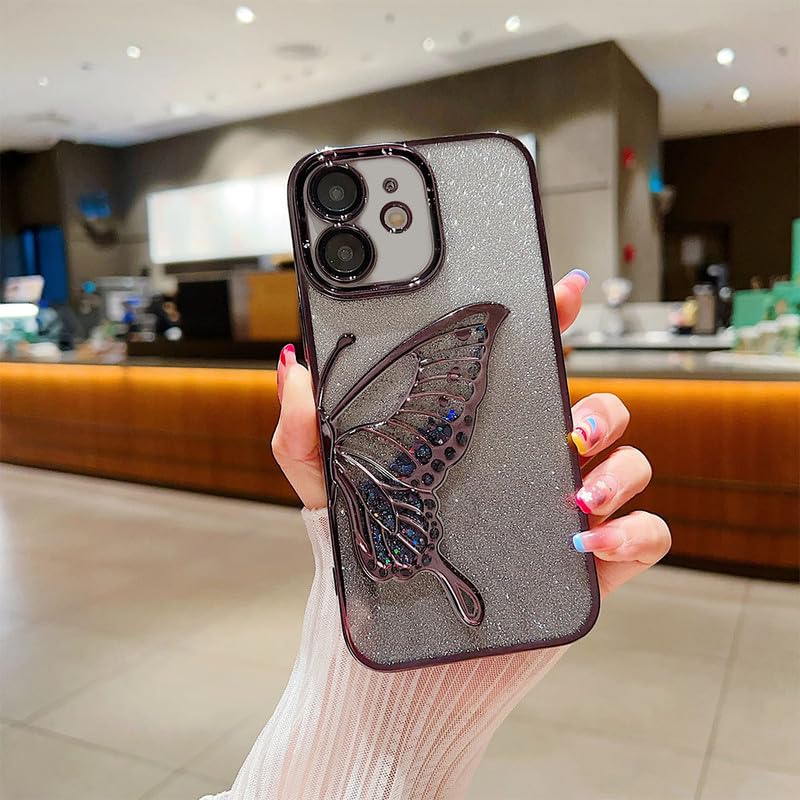 LuxuryKase LK099 Glitter Candy Electroplated Butterfly Lens Protection Case Cover for Iphone 13 Pro (TPU | Pink) (B0CR1K9G1P) Amazon Price History, Amazon Price Tracker