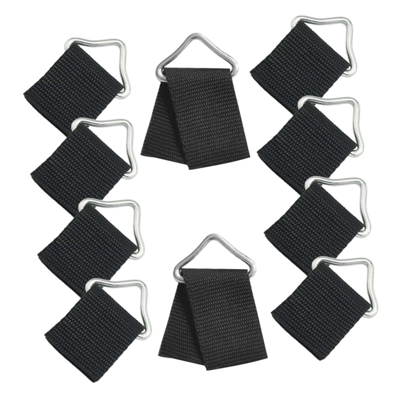 Milisten 10 Sets Portable Triangle Buckles for Trampolines Replaceable with Webbing High Strength and Sturdy Design for Safety and Outdoor Activities