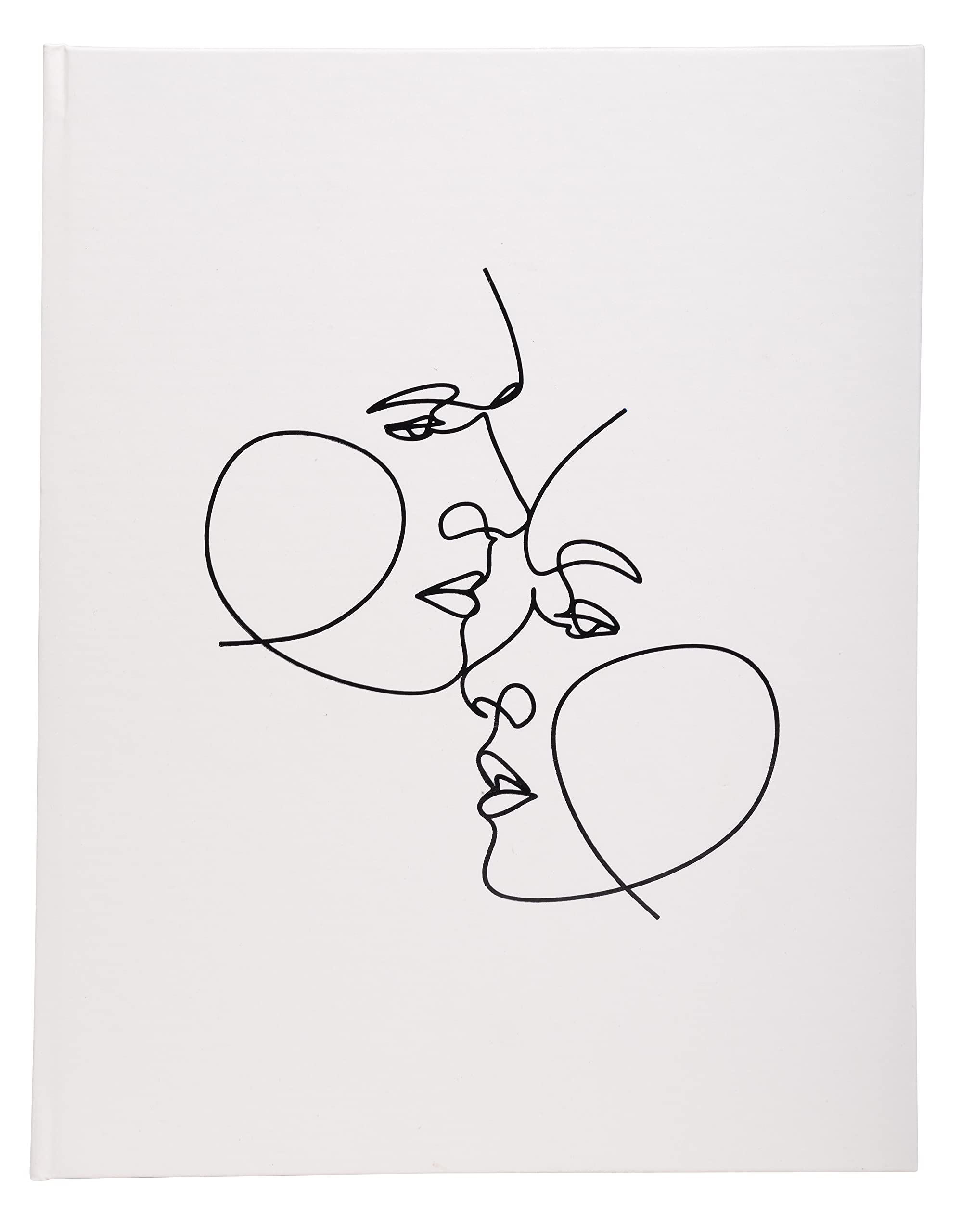Exacompta Guest Book - Ivory - Silver Embossed - 100 Pages