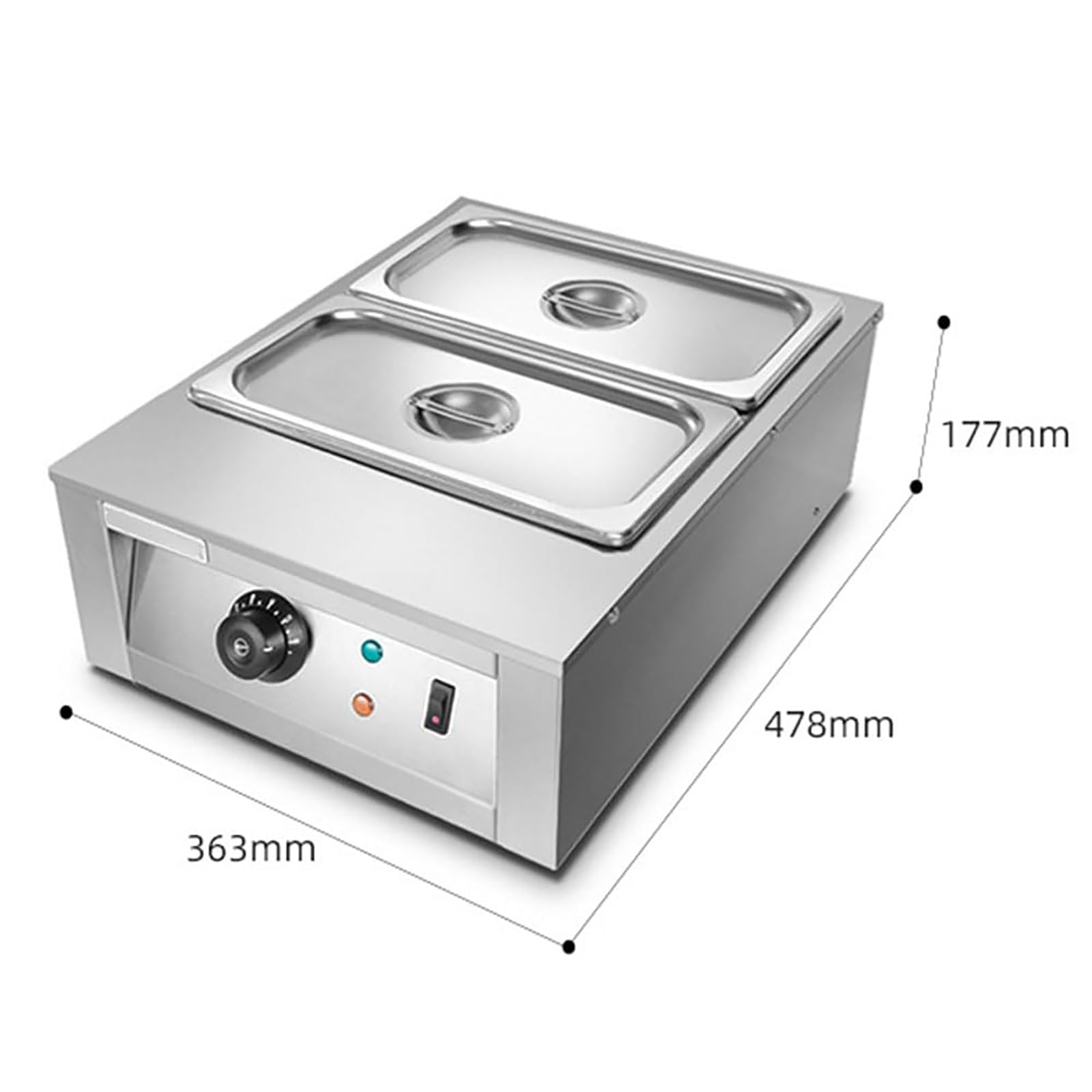 Templadora De Chocolate con Olla Doble, Control Automático De Temperatura Y Baño María para Uso Comercial.