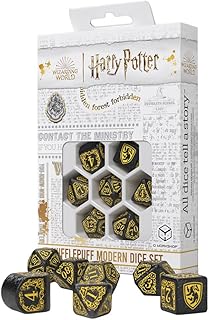 Harry Potter Hufflepuff Modern Dice Black