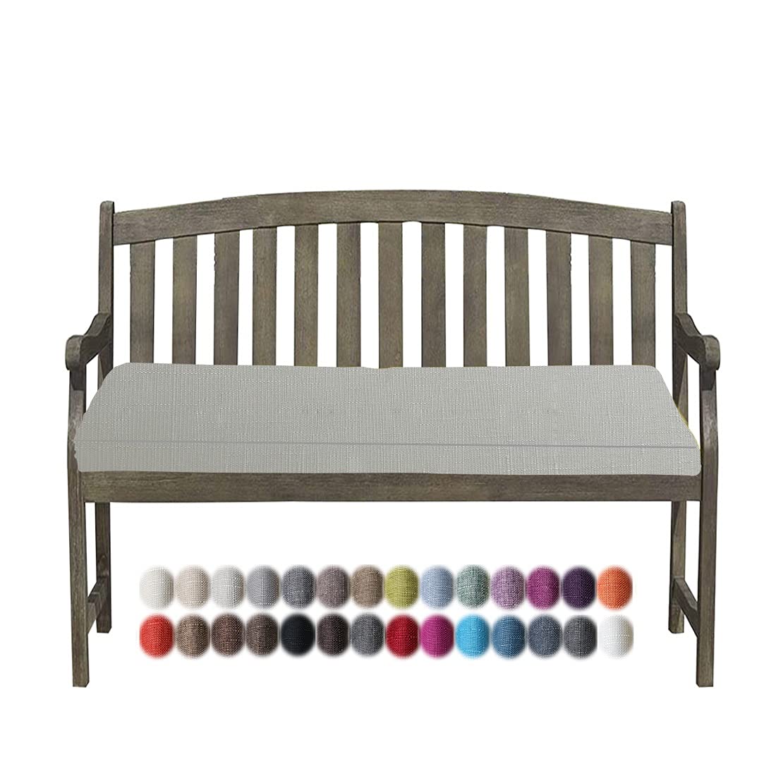 Bench Cushion for Indoor/Outdoor 59x15.7x2in Rectangle Garden Bench