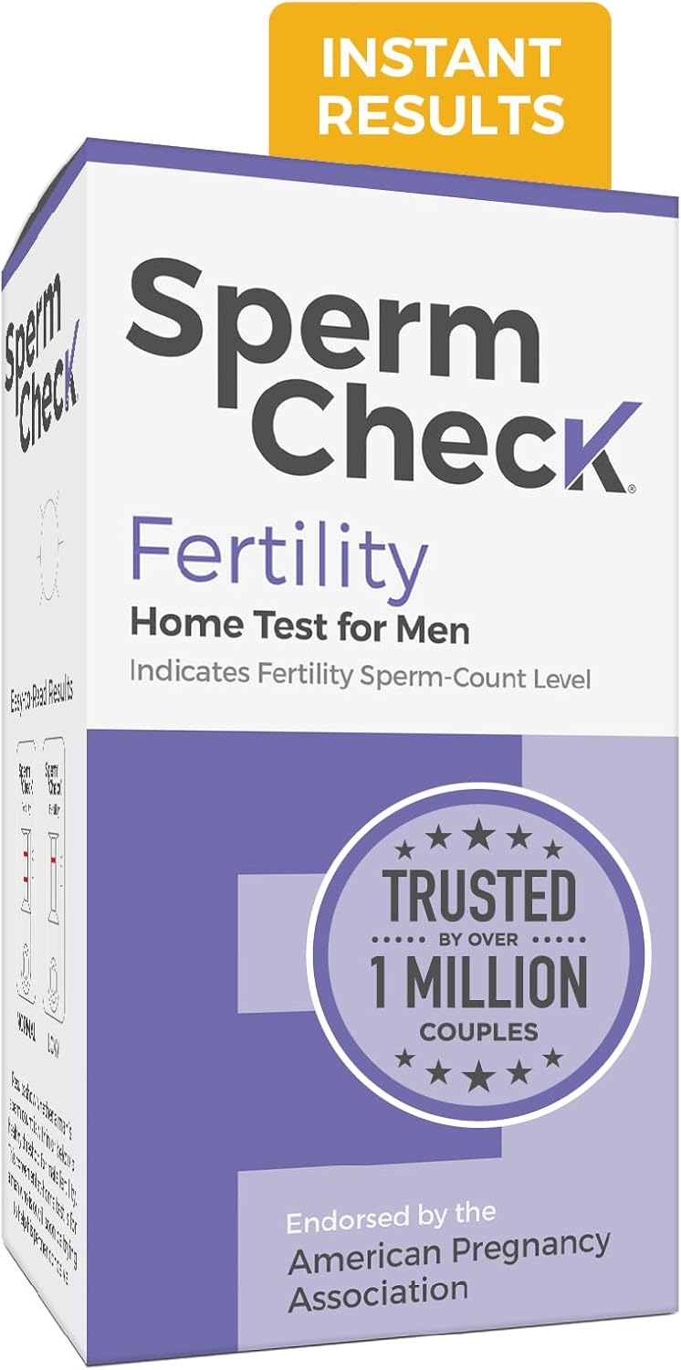 SpermCheck Fertility Sperm Count Test for Men, at Home Sperm Test, Easy to Read Results, Over 98% Accurate