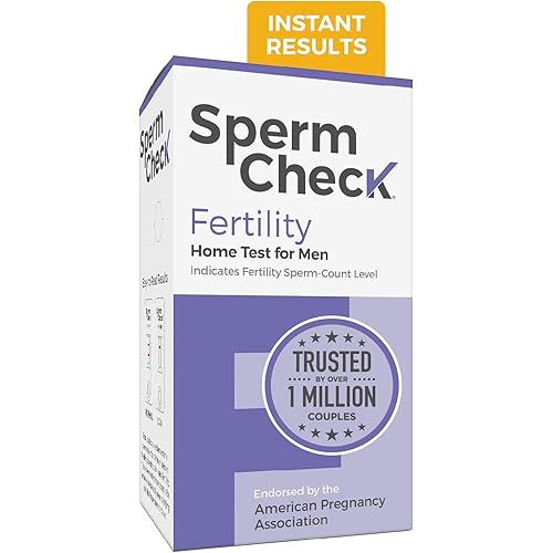 SpermCheck Fertility Sperm Count Test for Men, at Home Sperm Test, Easy to Read Results, Over 98% Accurate