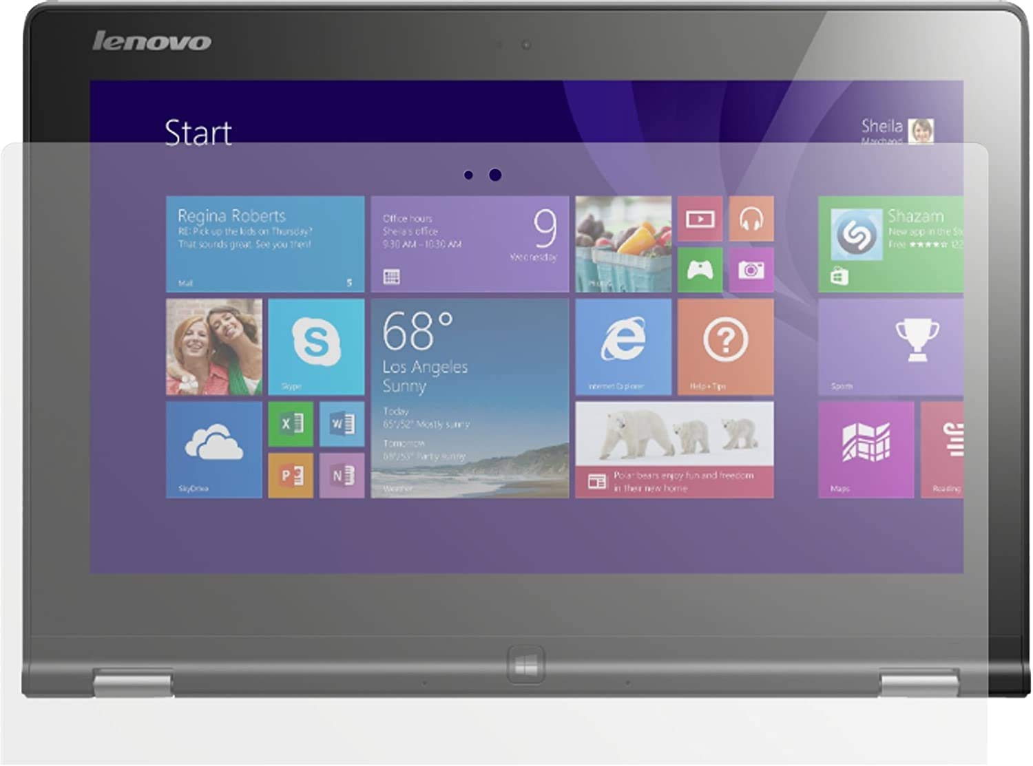 Dipos 2x Matt Schutzfolie Für Lenovo Yoga 7i 2-in-1 Gen 9 14" 83DJ003QGE - Antireflex Displayschutzfolie