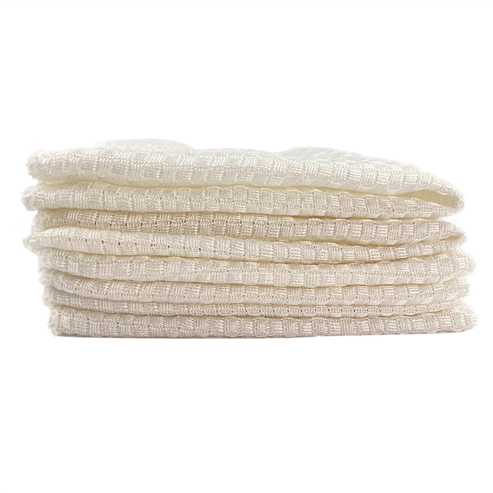 10pcs / Terry Algodón Cocina Plato Limpieza Limpieza de bambú Fibra Reutilizable No Stick Toalla perezosa (Color : White, Specification : 10pcs)