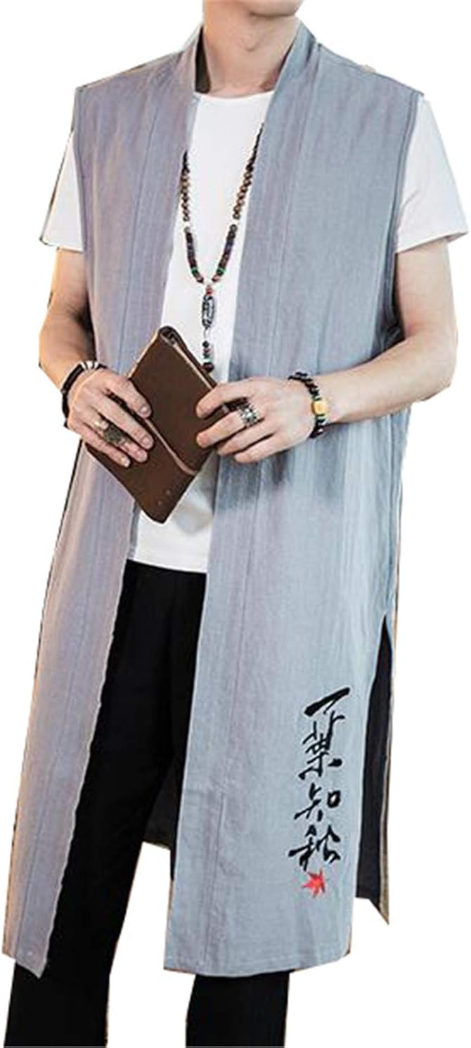 ベィジャン メンズ ベスト ロング丈 ヴィンテージベスト 綿麻 刺繍 チャイナ服 中華風 チャイナスタイル 個性 カーディガン サマーアウター ノースリーブ かっこいい カジュアル ファッション 夏 絶品 ベィジャン メンズ ベスト ロング丈 ヴィンテージベスト 綿麻 刺繍 チャイナ服 中華風 チャイナスタイル 個性 カーディガン サマーアウター ノースリーブ かっこいい カジュアル ファッション 夏 絶品