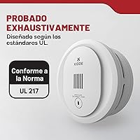 Vista 5 de Kidde Detector de humo, compacto de 4 pulgadas, funciona con pilas AA, 10SDR