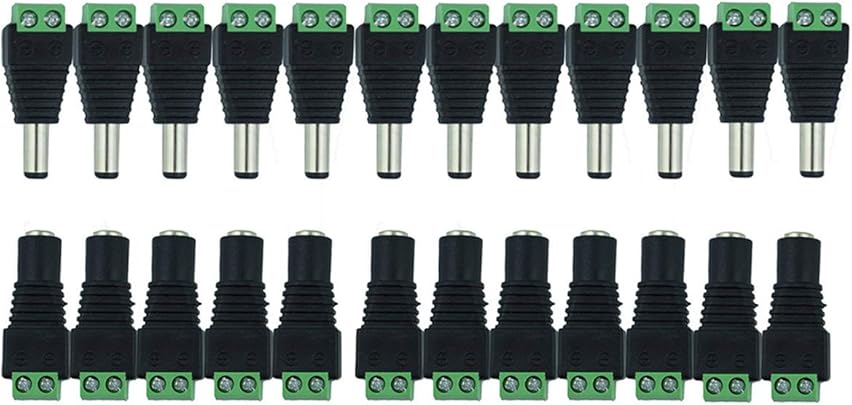 MZMing 12 Paia 12V Maschio Femmina Connettori Elettrici Adattatore Spina Utilizzato Per Monitoraggio Della Telecamera CCTV Connettori Striscia Connettori Cassetta Attrezzi MZMing 12 Paia 12V Maschio Femmina Connettori Elettrici Adattatore Spina Utilizzato Per Monitoraggio Della Telecamera CCTV Connettori Striscia Connettori Cassetta Attrezzi