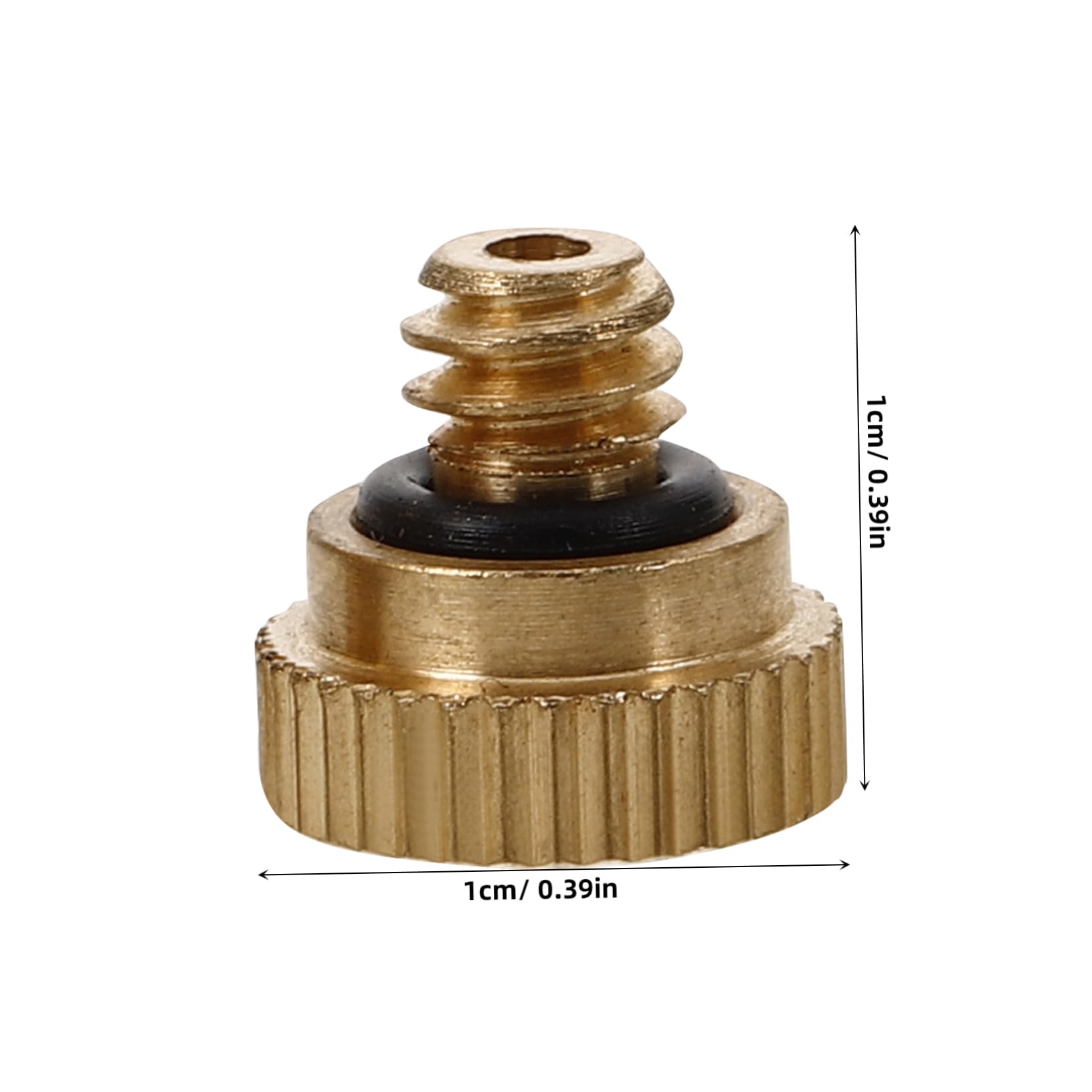 CIYODO 30Pcs Brass Misting Nozzle for Outdoor Cooling System Atomizing Spray Mister for Dust Control Landscaping Humidification and Cooling Applications