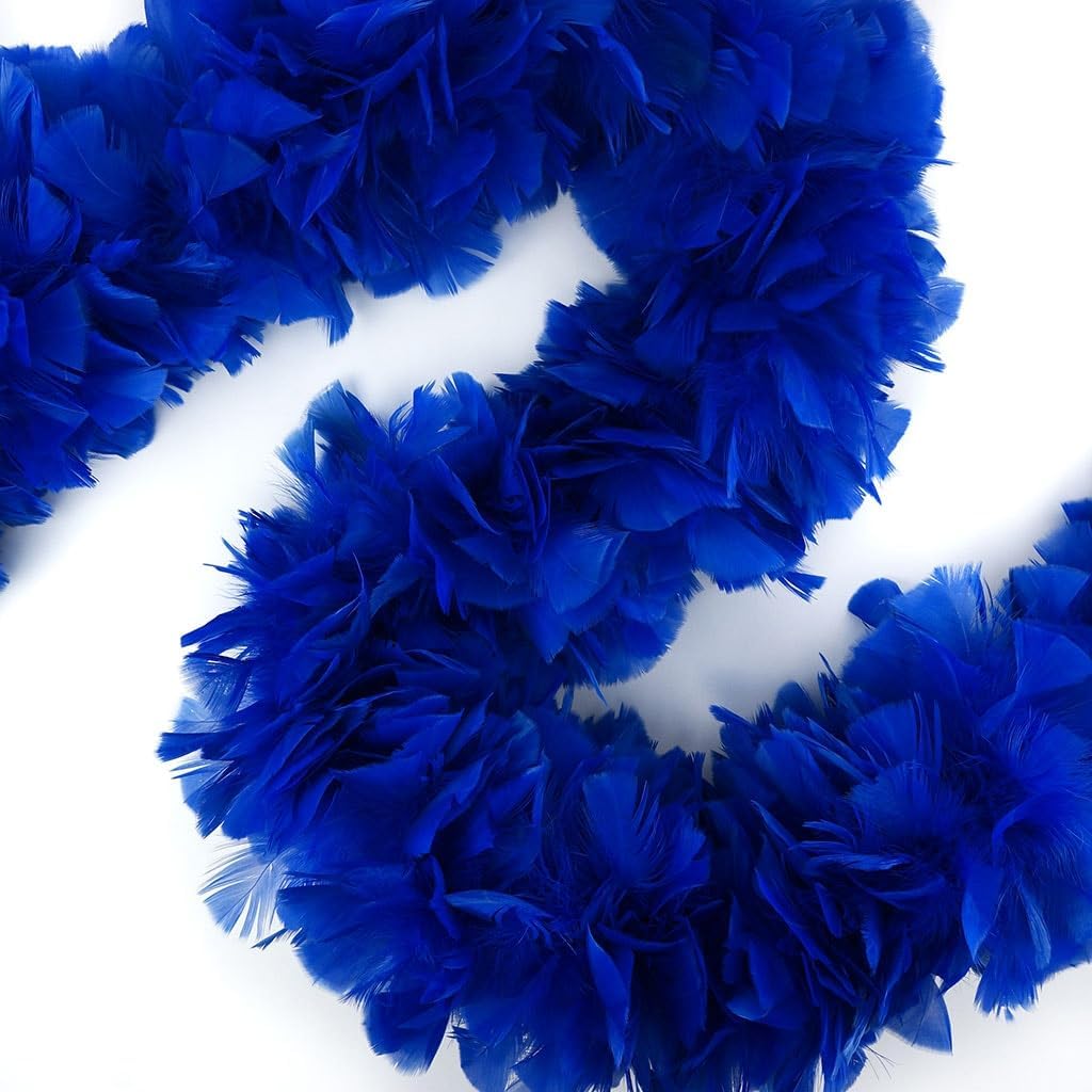 ZUCKER Large Feather Chandelle Boa - (72 Inch) Heavy Feather Boas - Roaring 20's Costume, Mardi Gras Party Boa