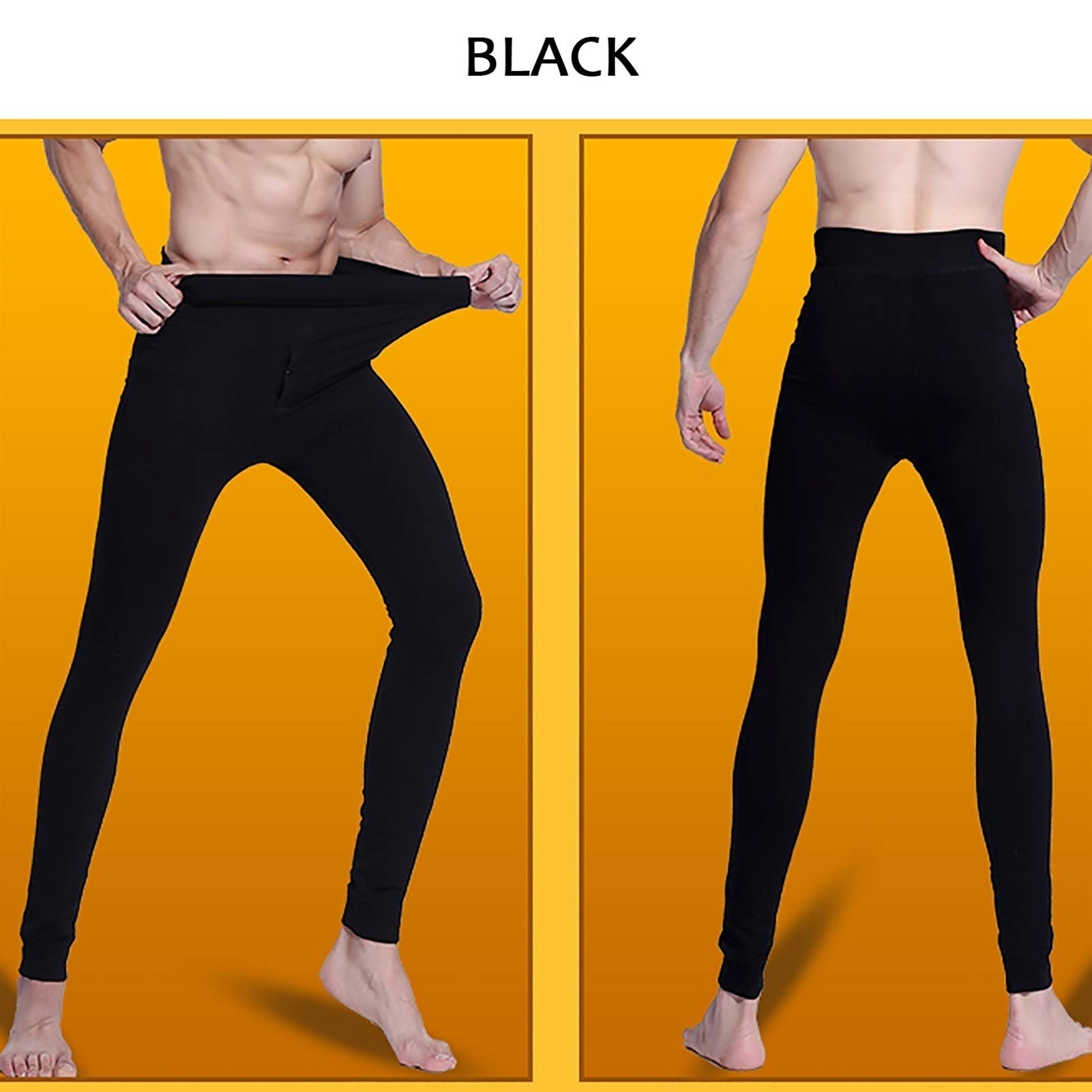 G&F Hombres Pantalones Térmicos Calzoncillos Largos Capa Base Pantalones Interior Grueso Leggings Pantalones Invierno