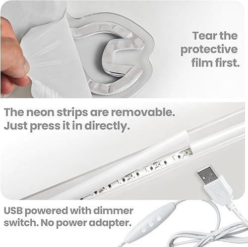 Miniatura 7 de Letrero de neón de gato con auriculares, para decoración de pared, luz LED de neón para habitación de niños, sala de juegos, decoración de