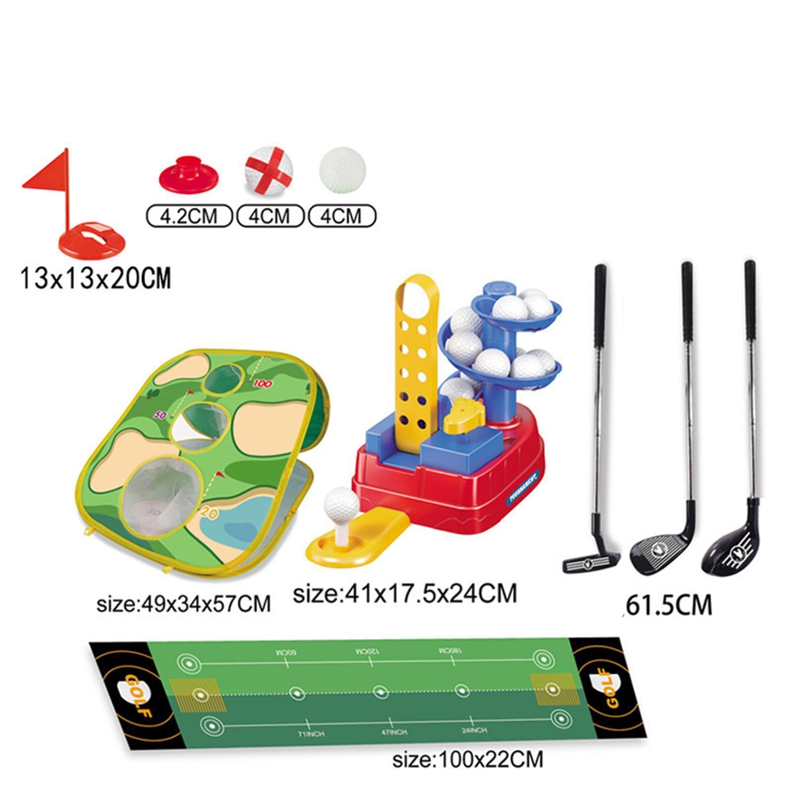 Jeu de Golf pour Développer La Motricité Fine, Ensemble D'entraînement, Jouet de 'extérieur pour Jardins, Parcs et Pelouses.