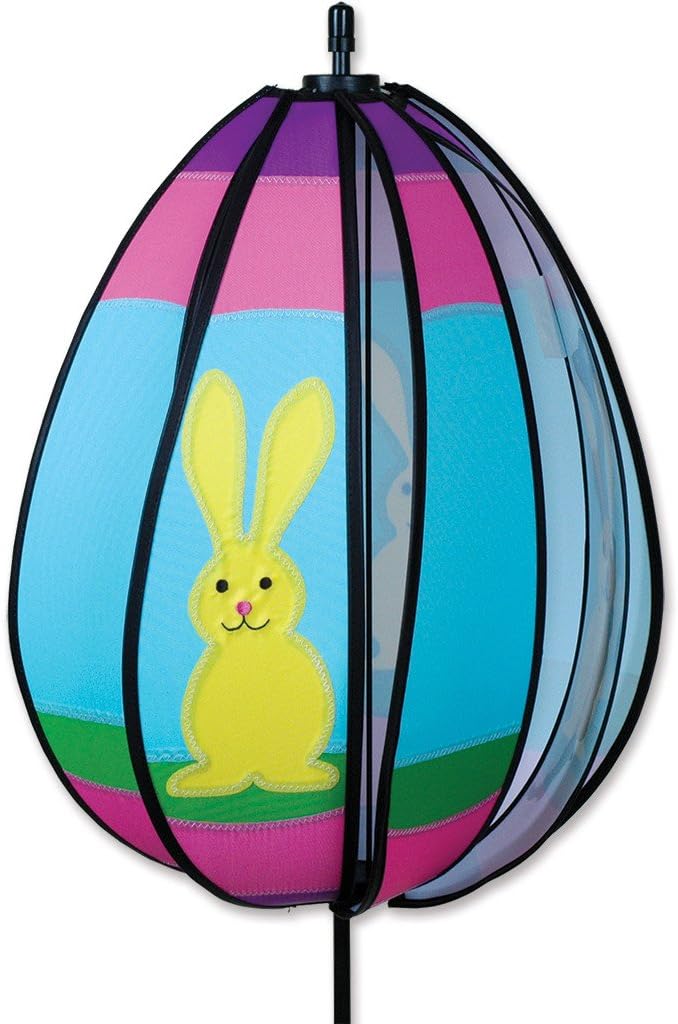 Premier 22347 Wind Garden Spinning Egg Wind Spinner, Bunny