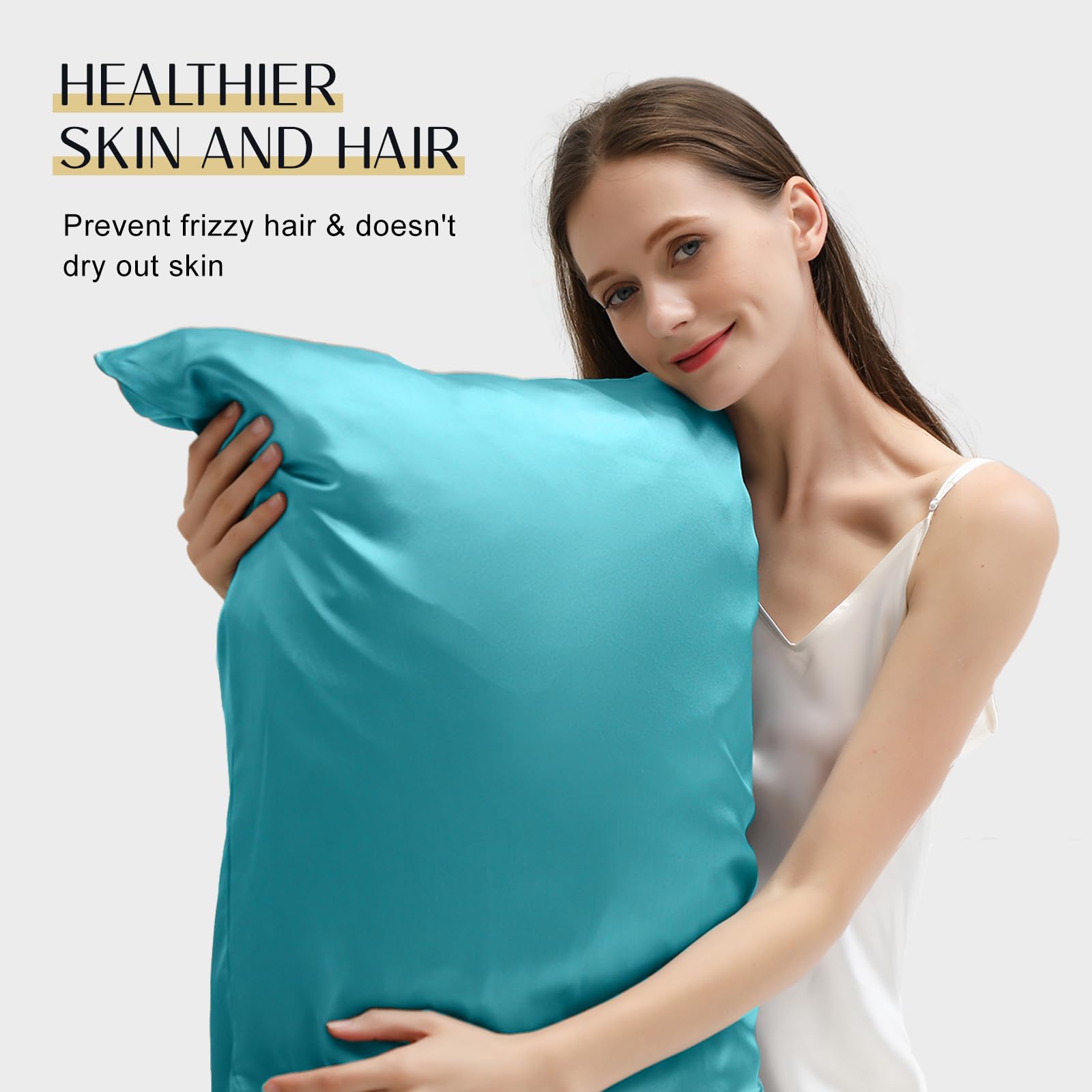 ZIMASILK 100% Moerbei Zijde Kussensloop voor Haar en Huid, met