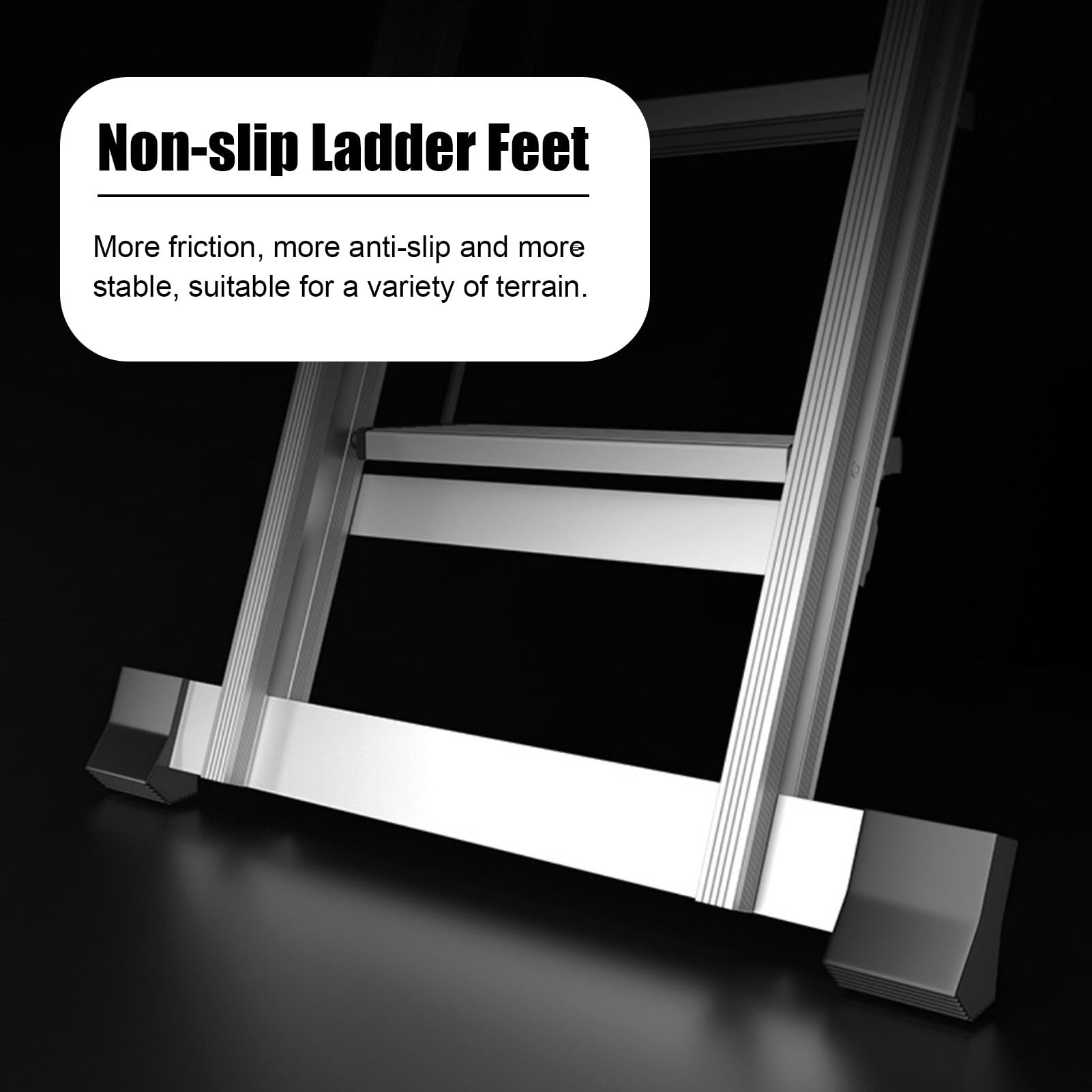 Escaleras para Áticos Escalera Portátil de Aluminio para Ático, Escalera de Escape Plegable para Interiores con Pasamanos y Base de Goma Antideslizante, Escalera Tipo Loft de Carga Alta para Sótano (