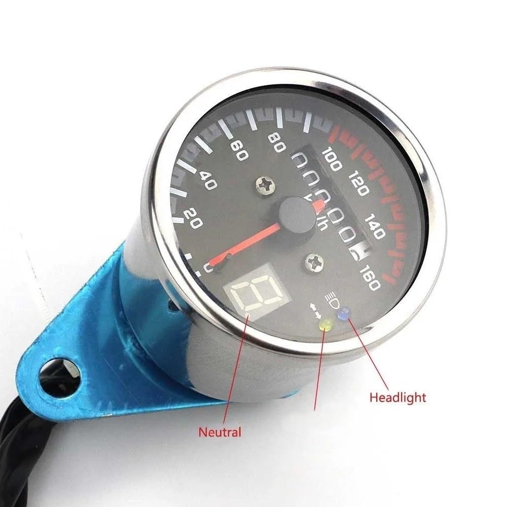 odometer compteur Compteur de moto, odomètre, jauge, Instrument indicateur LED, pièces, accessoires modifiés