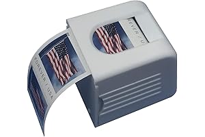 Roll of 100 Stamps Holder and Dispenser, White HDIS1P