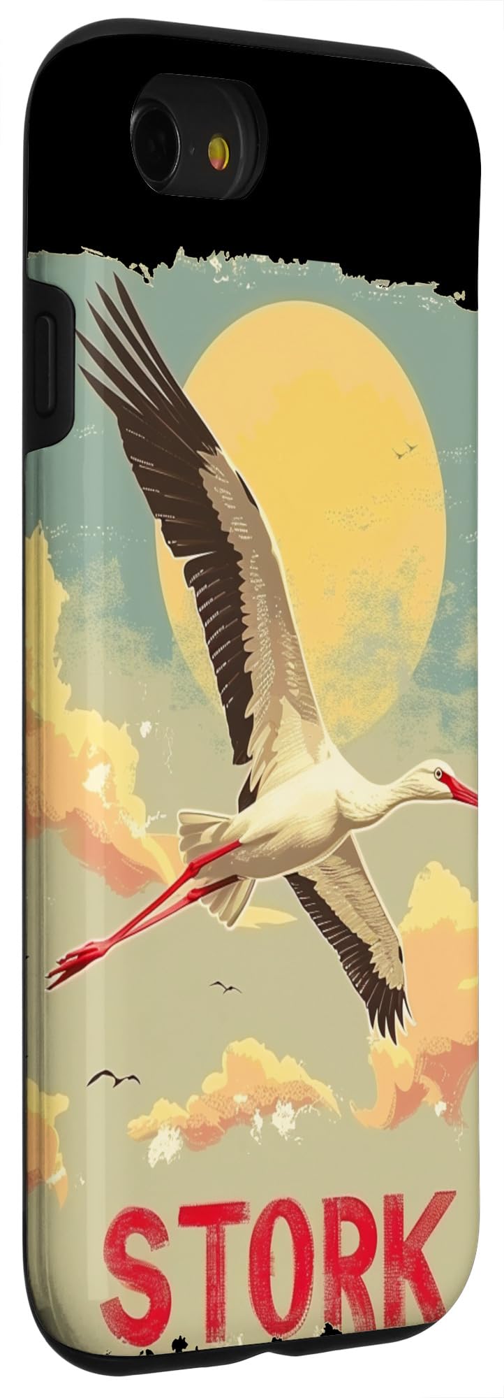 iPhone SE (2020) / 7 / 8 Cool flying Stork Costume for Birds Lovers Case - Image 3
