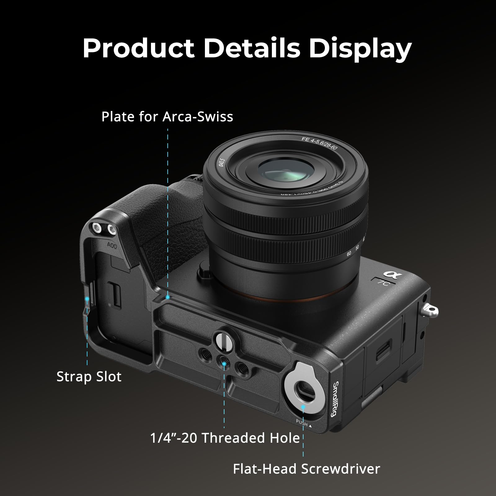 SMALLRIG A7C II / A7CR Handgrip L-Shape Grip for Sony Alpha 7C II/Alpha 7CR - Image 3