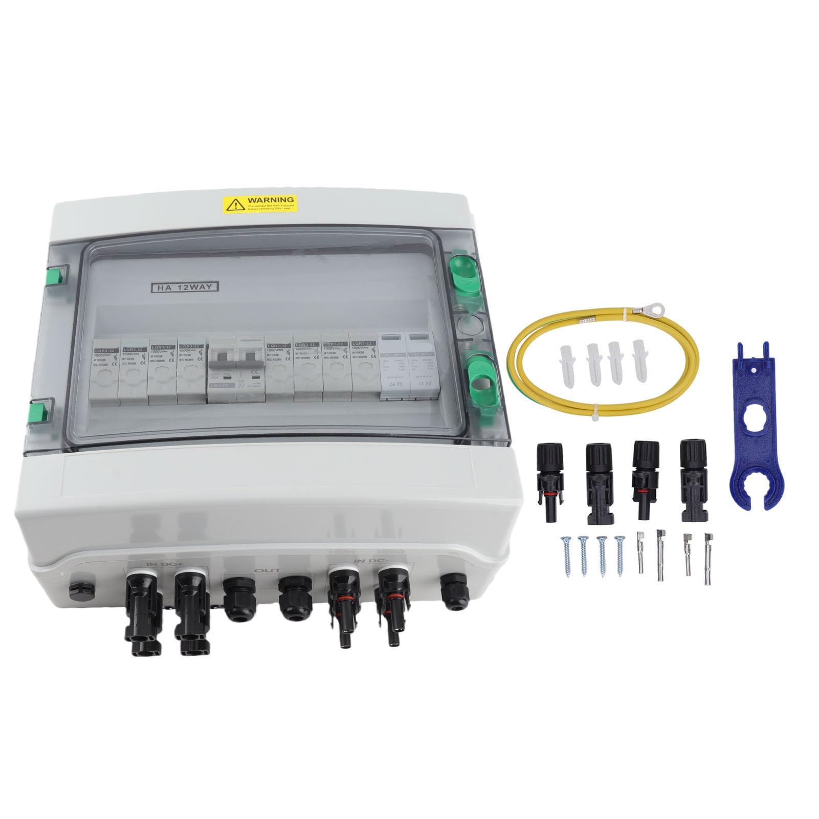 Keenso PV-Combiner-Box, 63A Leitungsschutzschalter, Wasserdichtes Design
