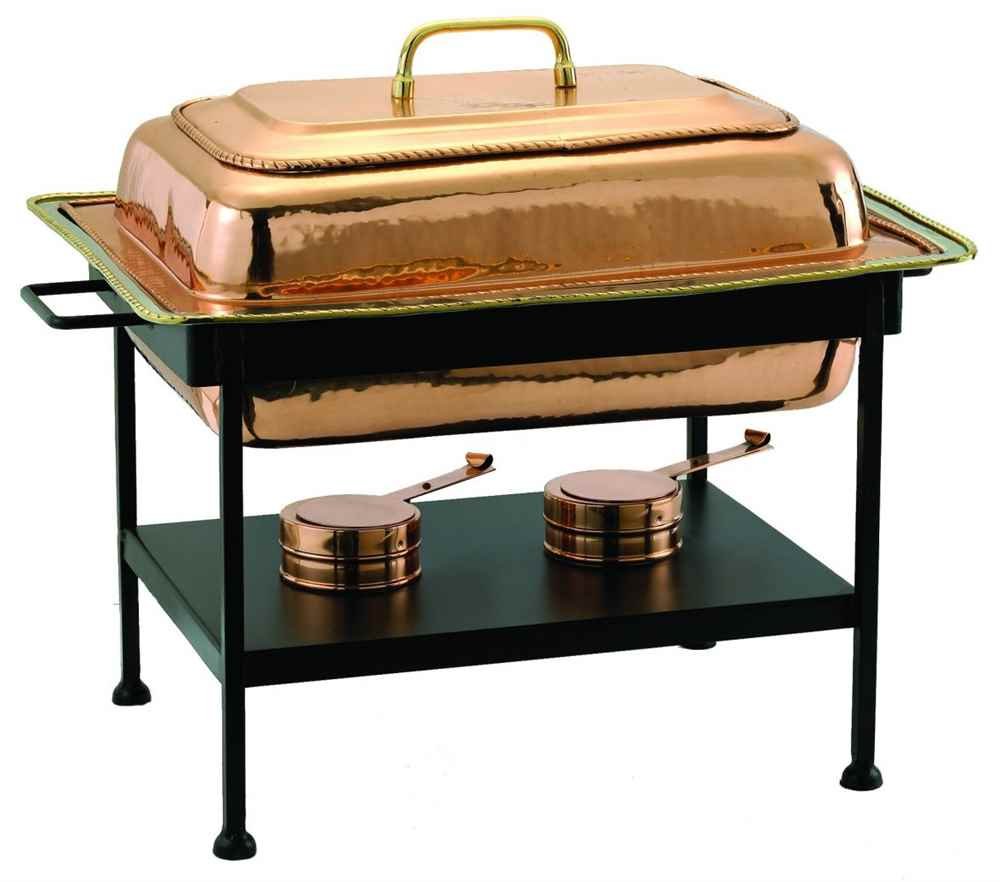 Old Dutch Rectangular Décor Chaffind Chaffing Dish, copper