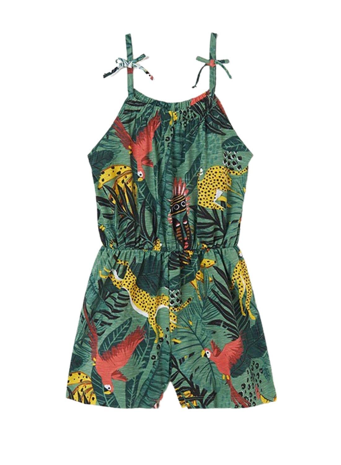 Mayoral Vestido Mono Niña – Mono sin Mangas – Estampado de Punto - Ropa Playera para Niña - Mono de Verano - Ropa de Regalo – para niñas y Adolescentes de 8 años a 16 años