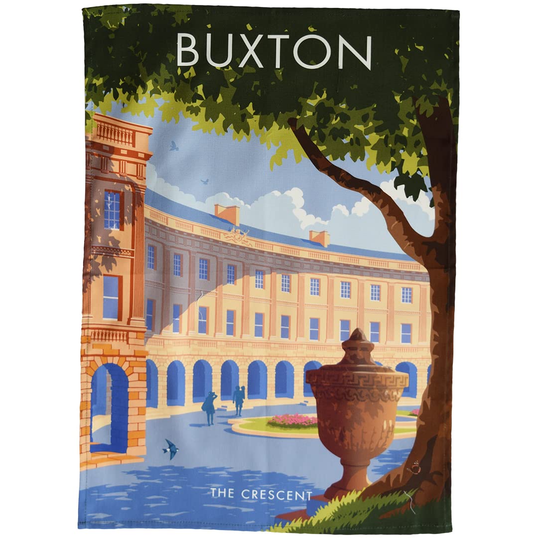 Town Towels Buxton - The Crescent Tea Towel
