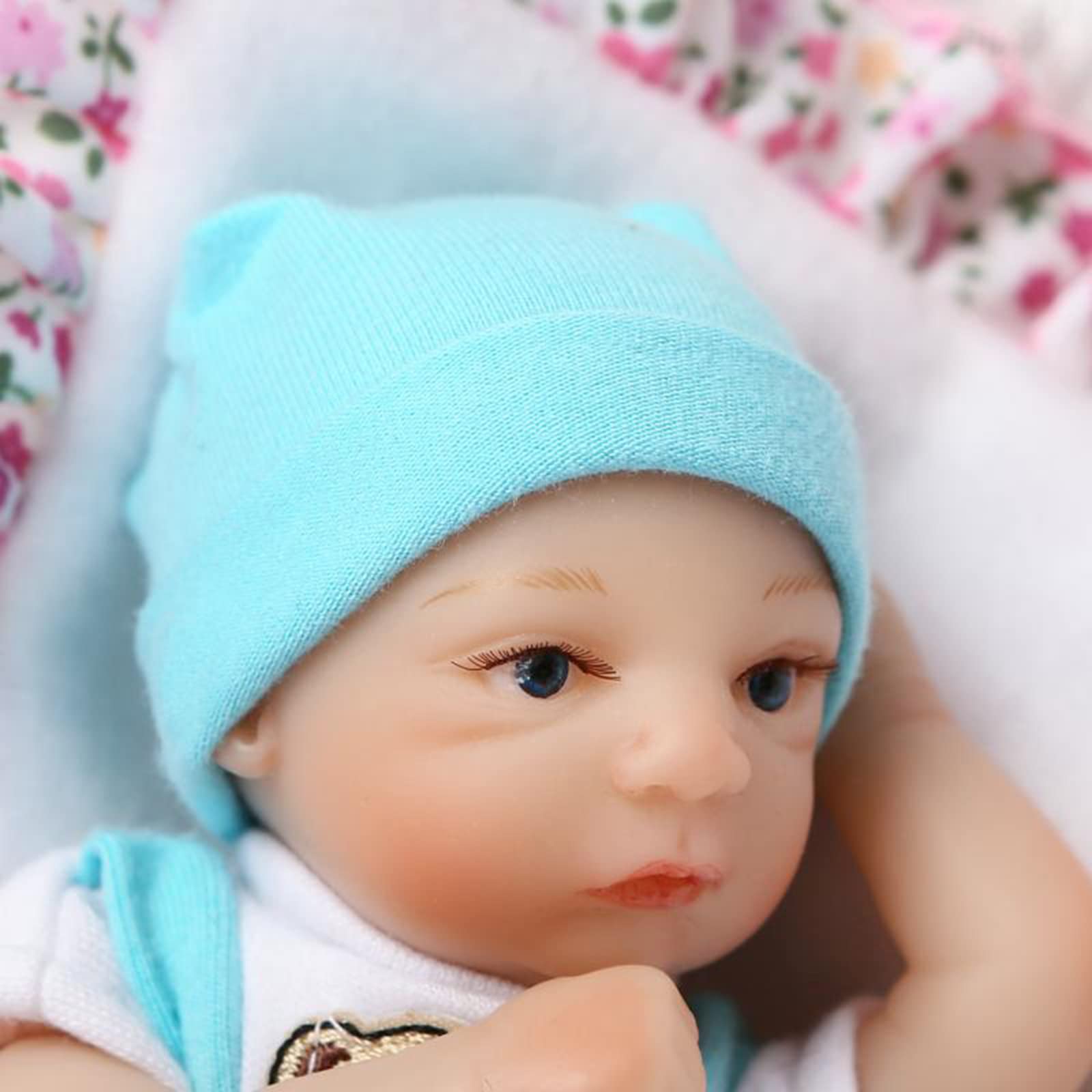 Vollence Reborn Babypuppe 20 Cm Aus Silikon – Realistische Puppe Für Mädchen, Wasserfest & Badetauglich
