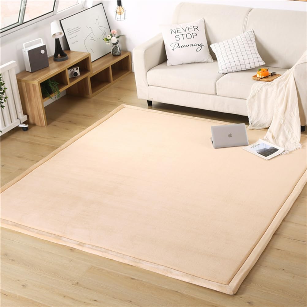 Large Baby Play Mat, Soft Playmat for Baby's Crawling, Tummy Time, Thick Activity Floor Mat for Children, Toddlers & Infant, Crawling Mat for Floor in Bedroom, Playroom, Light Brown, 200ร280ร3cm