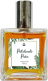 Essência do Brasil - Perfume Masculino Patchouli Puro 100ml - Com Óleo Essencial Natural