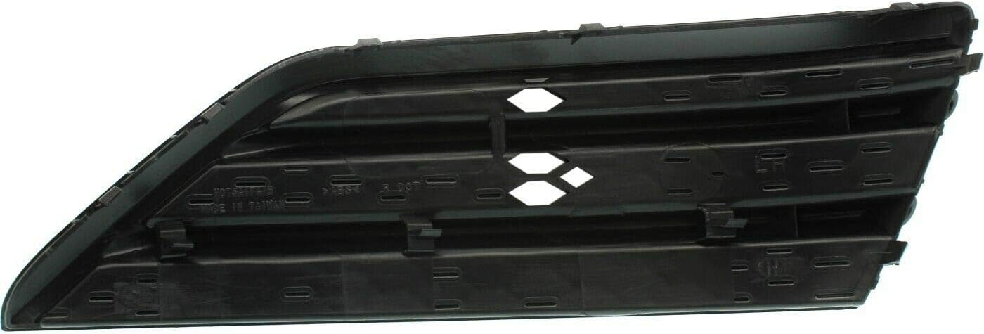 DAT AUTO PARTS Front Left Driver Side Bumper Cover Grille Insert Bracket Trim Molding Replacement For 2016 2017 2018 Honda Pilot Without Park Assist Black Textured Plastic Open Grid Holes HO1038130