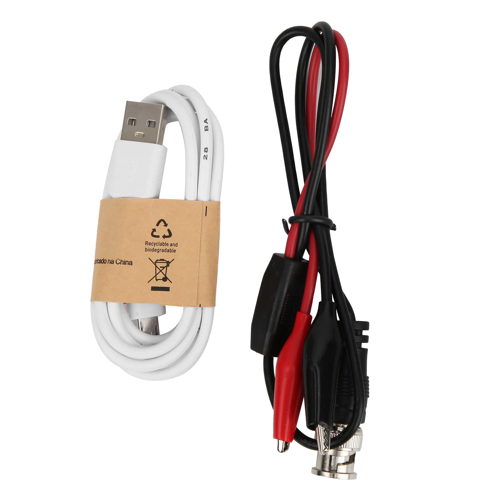 Fafeicy Osciloscopio digital, pantalla LCD de mano de 2,4 pulgadas, para industrias de mantenimiento e I + D, ancho de banda analógico de 5 MHz