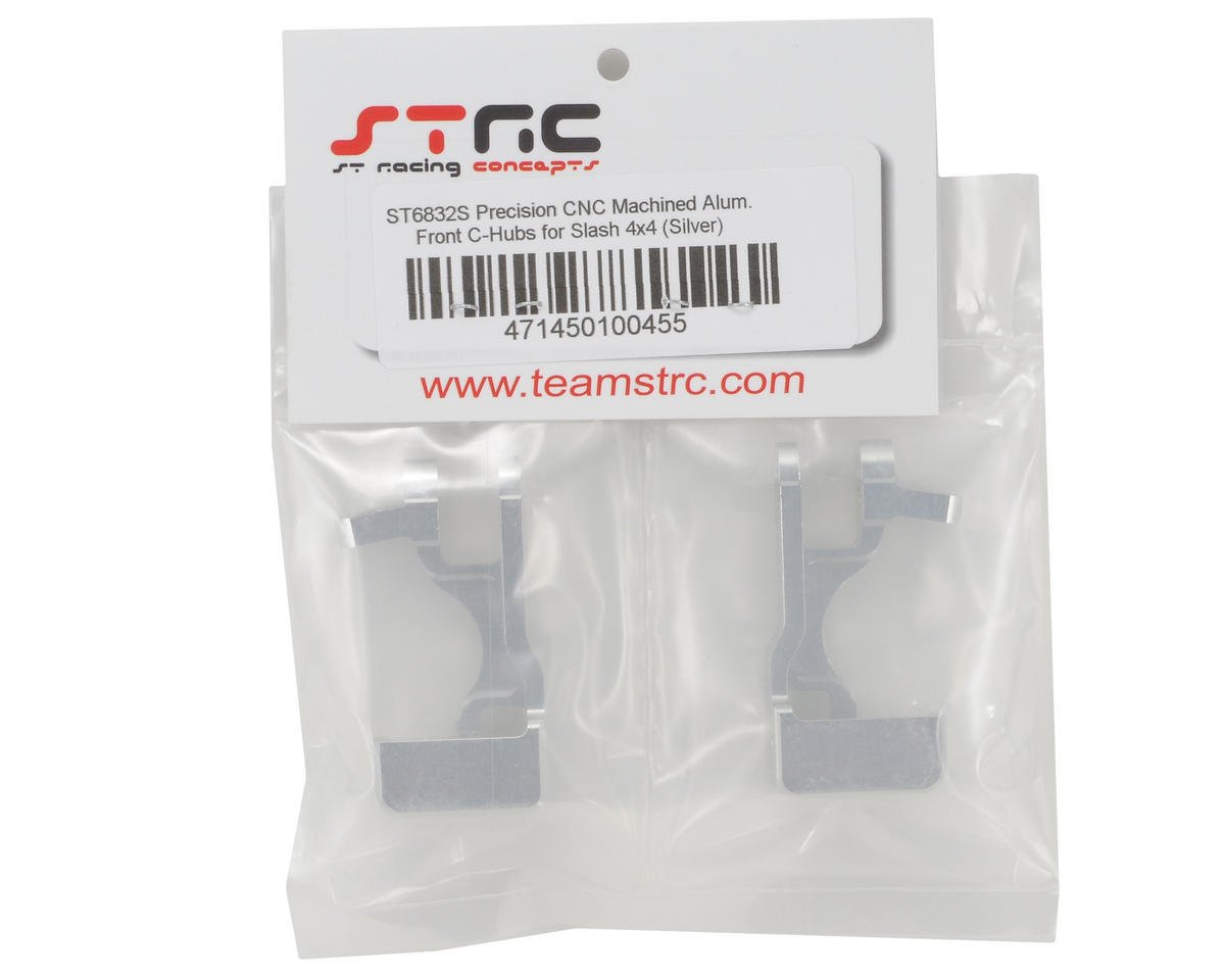 ST Racing Aluminum Front C-Hubs For Traxxas Slash 4x4 – CNC Machined, Durable Upgrade Parts