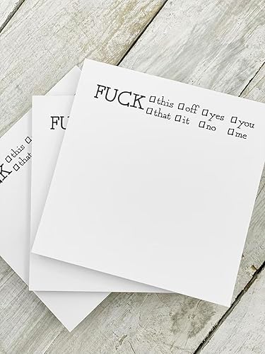 Miniatura 2 de Divertida nota adhesiva What The Fucks F*ck, Bloc de notas adhesivas, divertido y grosero accesorio de escritorio, regalos para amigos, compañeros