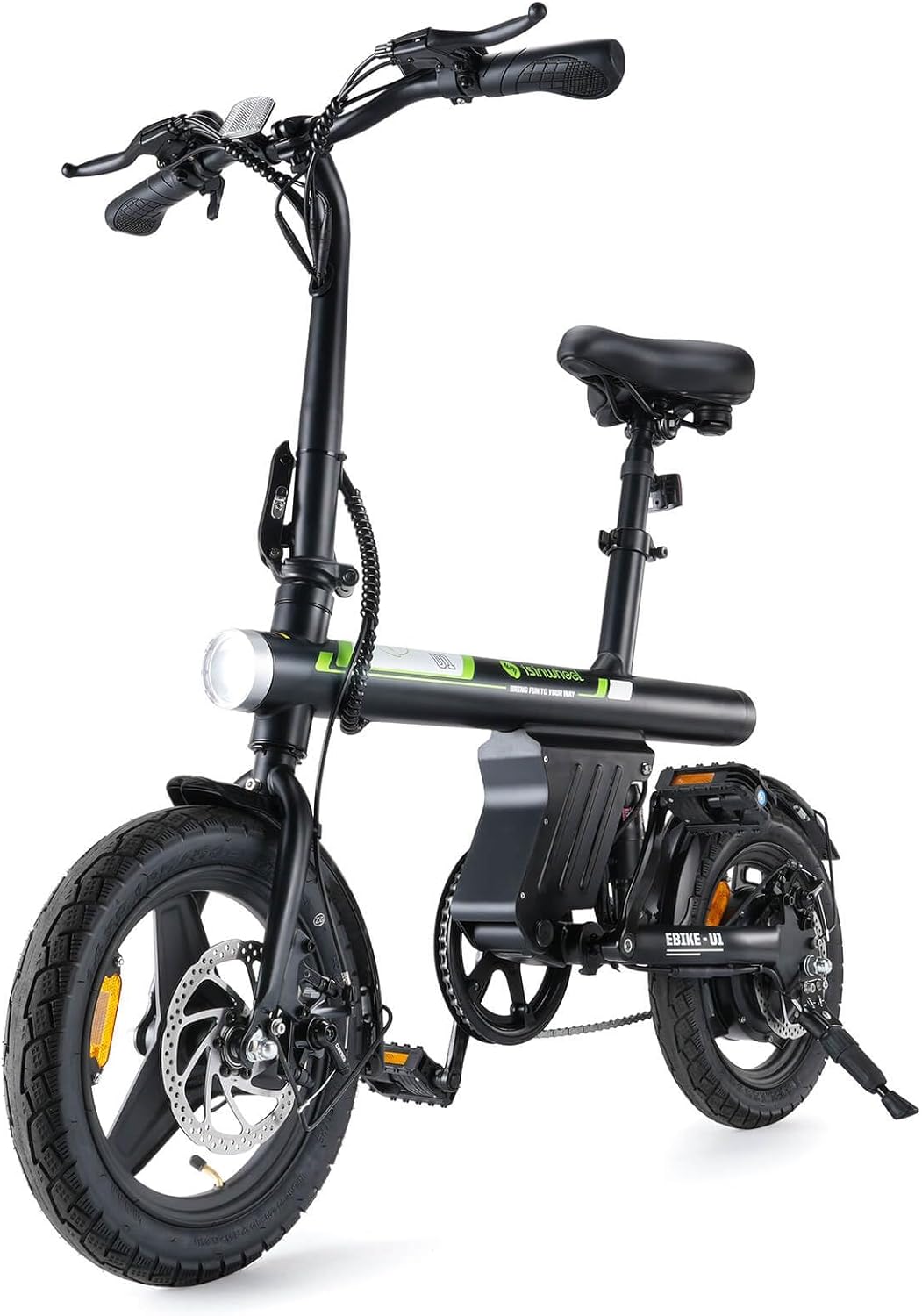 isinwheel U1 Electric Bike for Adults 750W Peak Motor, 20 mph Folding Ebike, 14 isinwheel U1 Electric Bike for Adults 750W Peak Motor, 20 mph Folding Ebike, 14″ Adults Electric Bicycles with Smart Uphill, 280.8Wh Battery, 25 Miles PAS Range, Mini E Bikes for Adults and Teens