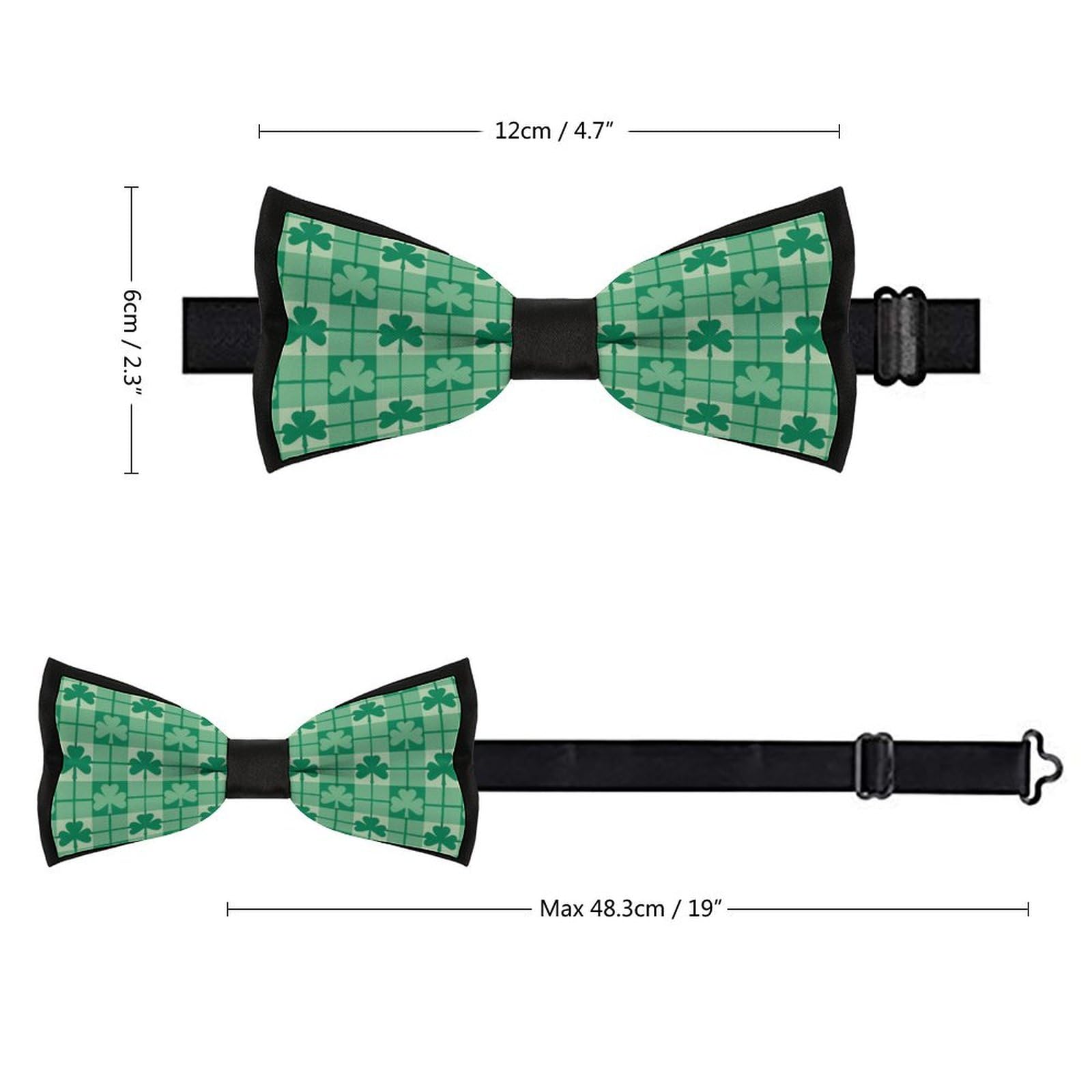 GoasNei Happy St. Patrick's Day 2023 Bow Tie for Men Adjustable Necktie Funny Tie Neck Ties for Weddings Party
