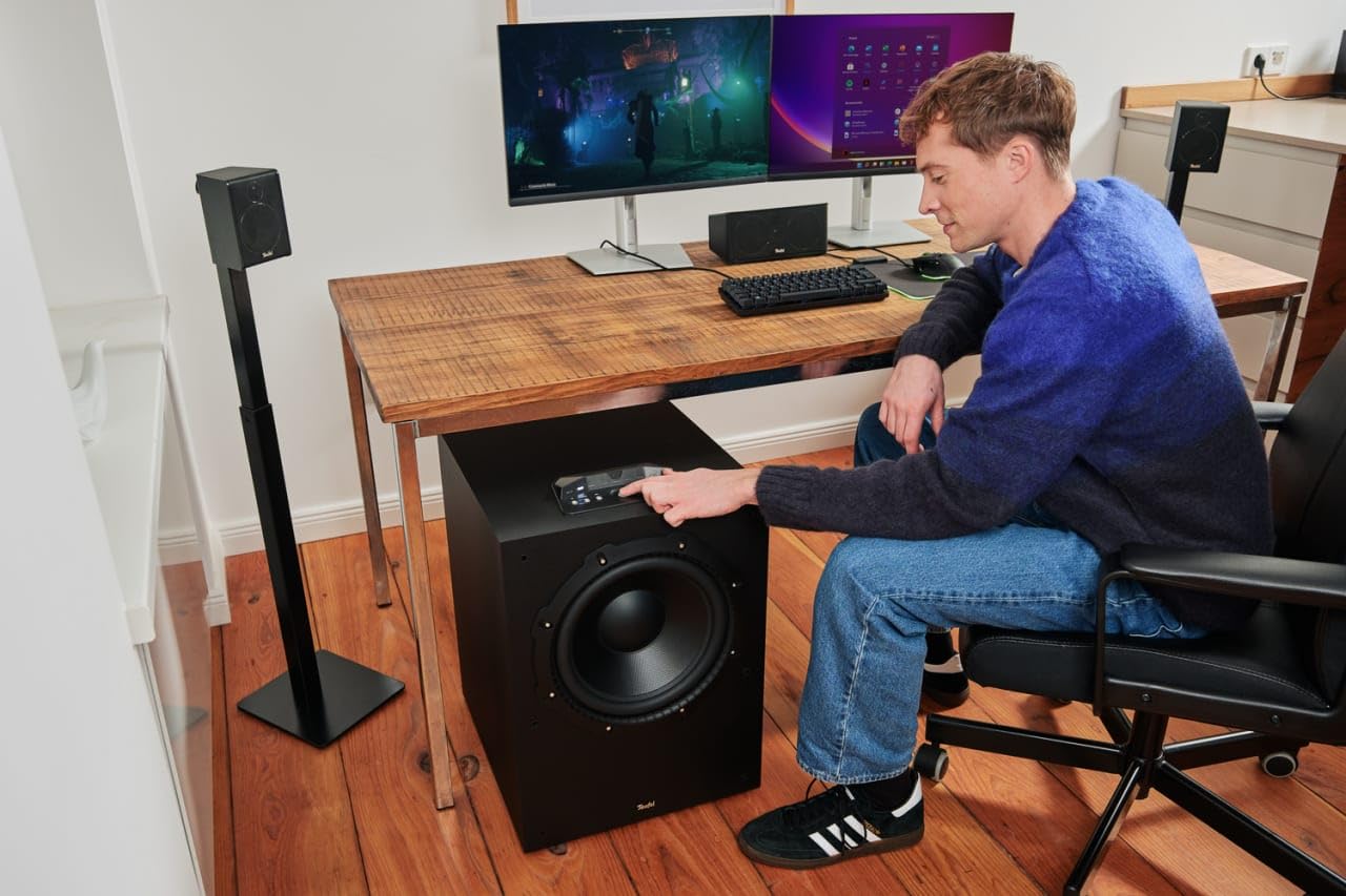 Teufel CONSONO 25 Concept Power Edition - 5.1 Soundsystem, Komplettsystem Heimkino mit integriertem AV-Receiver, Bluetooth, Dolby Audio, USB-C-Soundkartenfunktion, HDMI ARC CEC