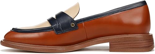 Franco Sarto Edith Slip on Loafers, Mocasín Mujer, Biscuit Brown Colorblock Mult