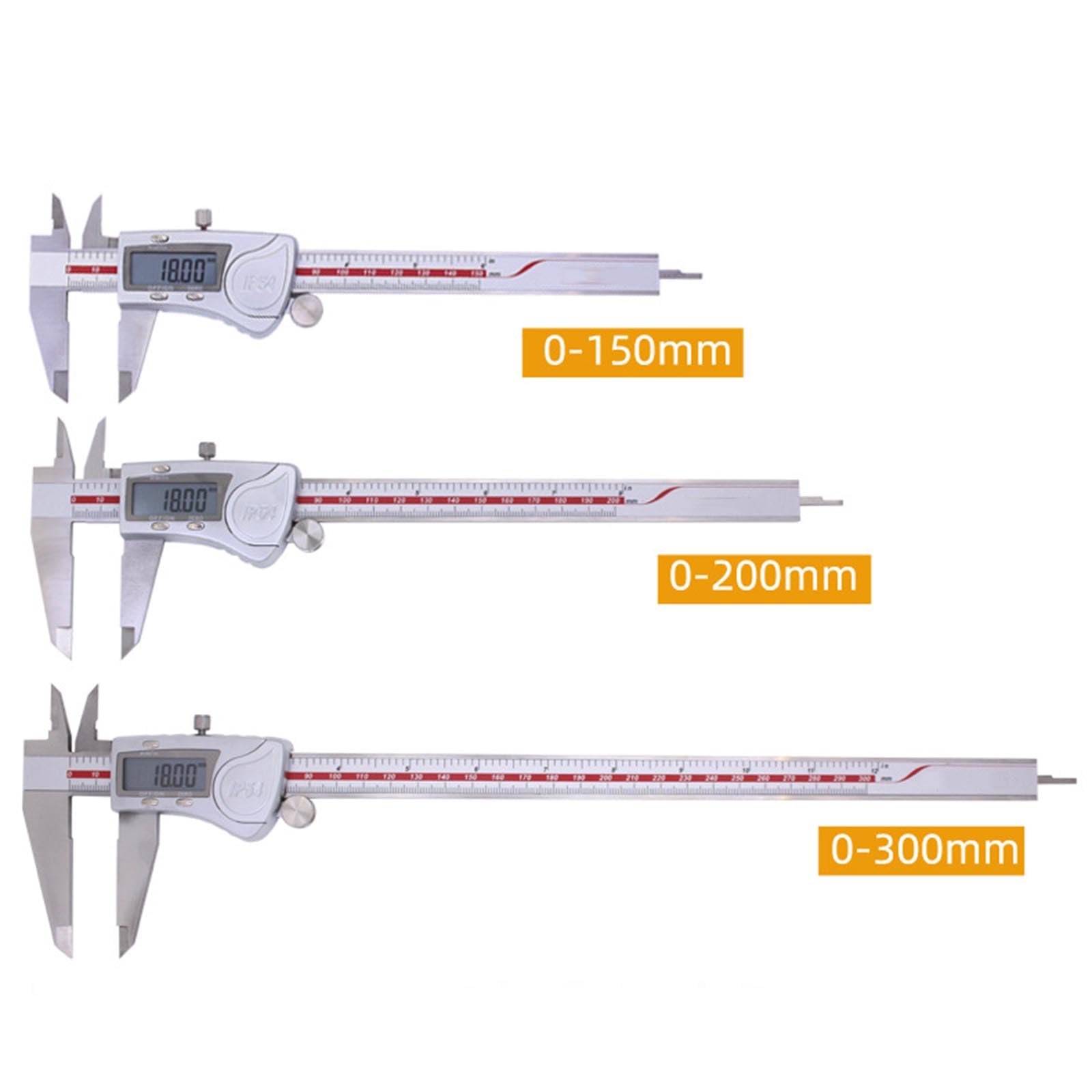 Calibro Digitale Professionale Spessimetro Digitale Calibro A Corsoio Acciaio Inox Calibri Digitali Elettronico Alta Precisione Impermeabile Diametro Interno Esterno Profondità (0-300mm 0.02mm)