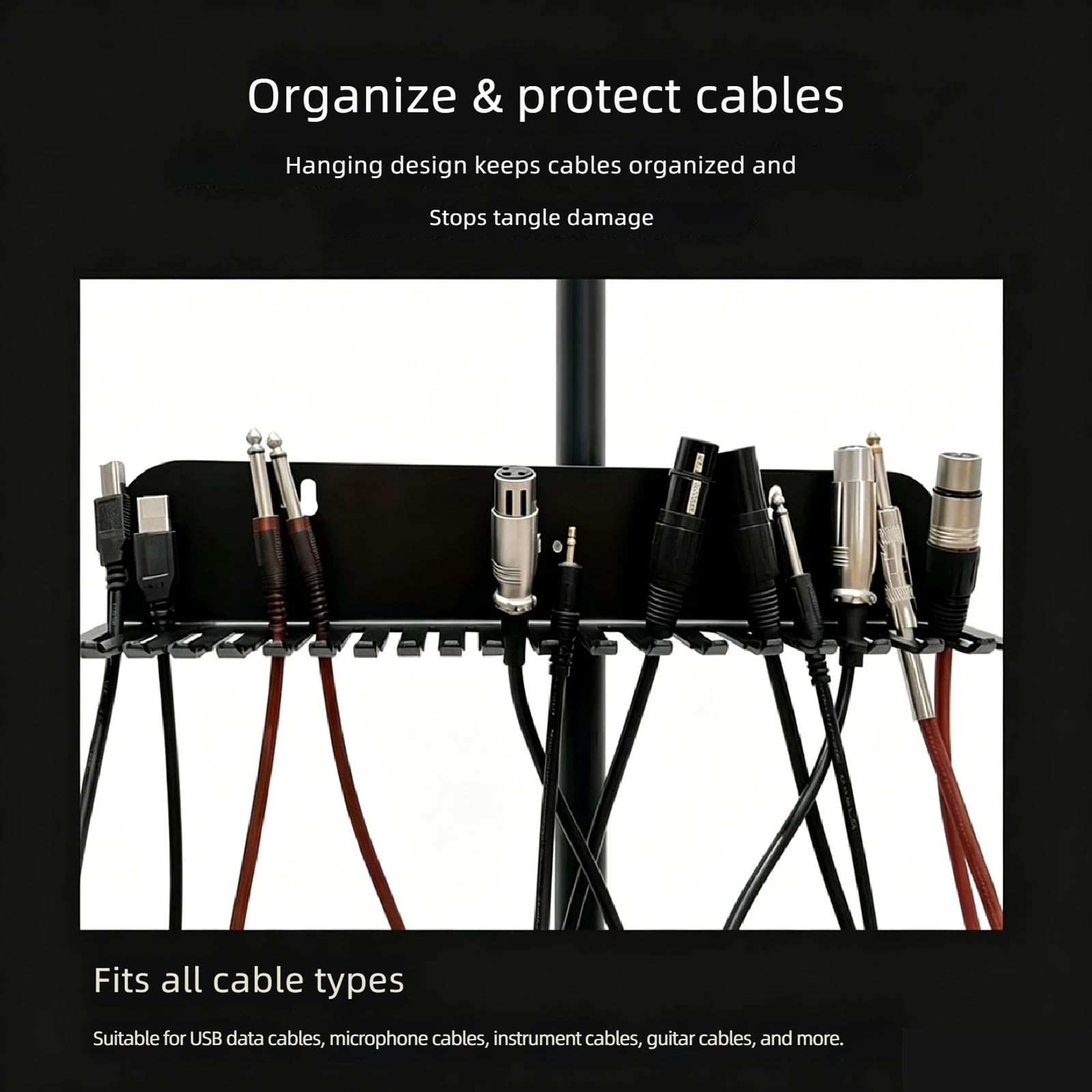 Gestione dei cavi 20 slot da parete organizer per cavi per scrivania ordinata Wire Arranger Entertainment Center Cord Planner